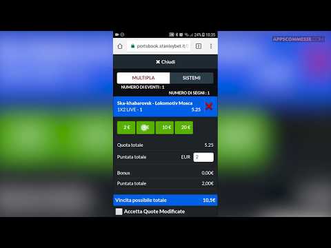 Stanleybet App Mobile scommesse sportive Android