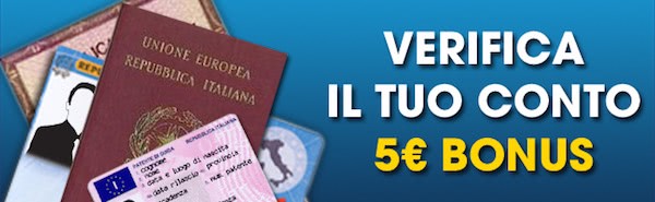 Bonus per la verifica del conto William Hill