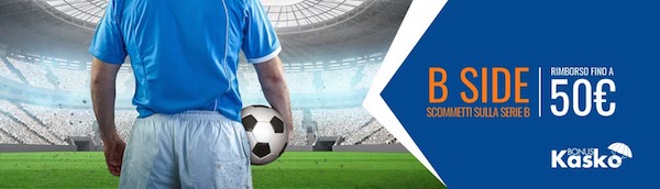 Banner della promozione Snai B side per la Serie B