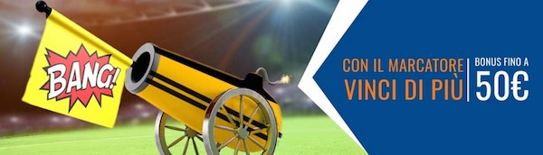 Banner della promo Snai Col Marcatore vinci di più