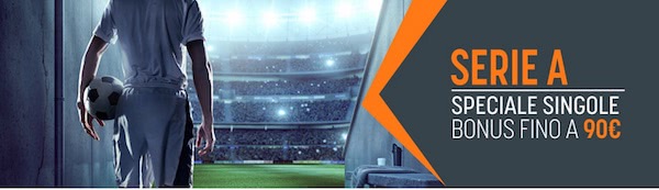 Promo Snai per Juventus vs. Inter del 05/02/2017