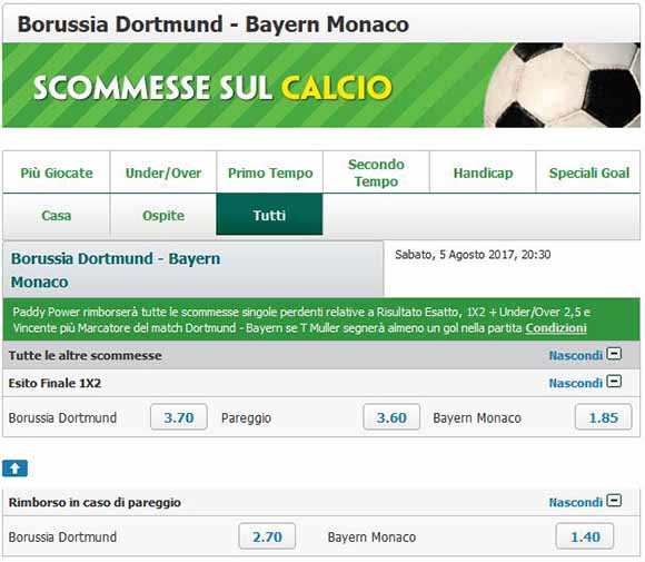 paddy power borussia bayern
