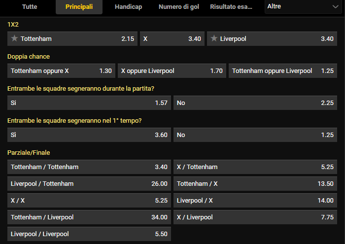 bwin tottenham liverpool 22-10-2017