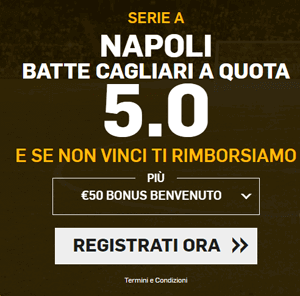 betfair cagliari Napoli 26-02-2018