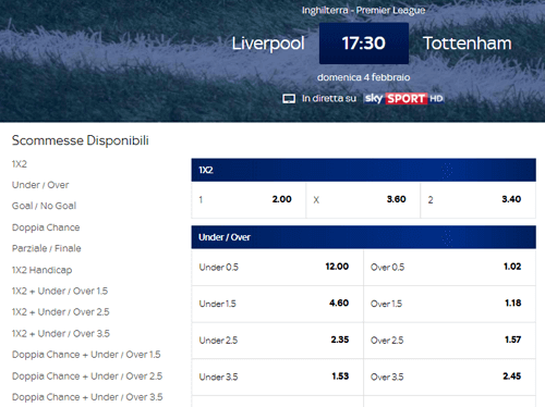 skybet liverpool tottenham 04-02-2018