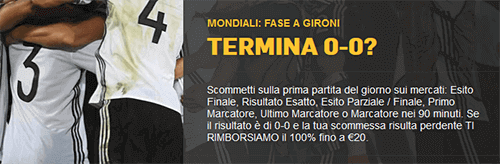 betfair promo fase gironi 2018