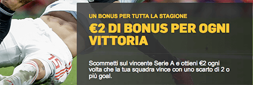 betfair 2 euro ogni vittoria serie a 2018