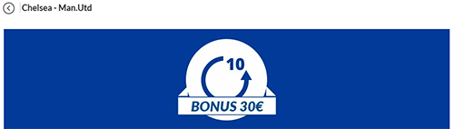 eurobet chelsea manchester united 2018 promo