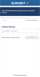 eurobet app registrazione