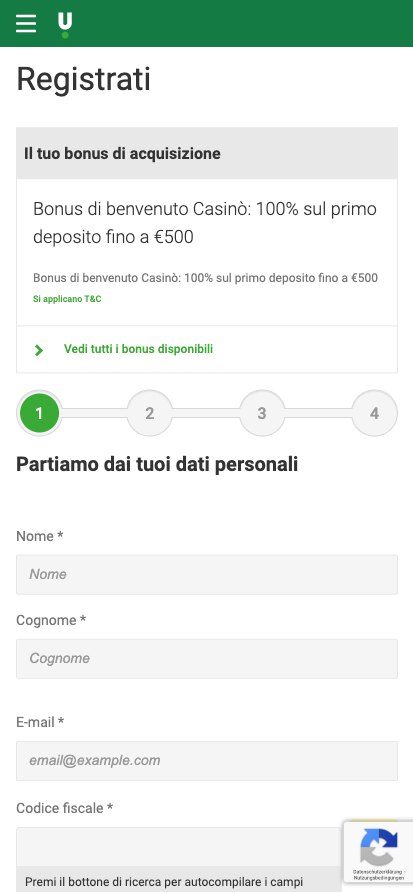 app unibet registrazione