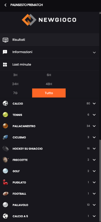 newgioco app